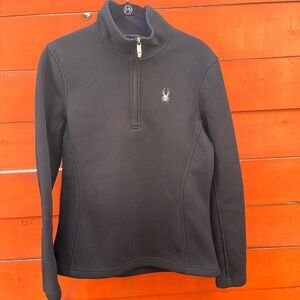 Spyder Women’s Constant Half-Zip Fleece Sweater - Black - Size Large